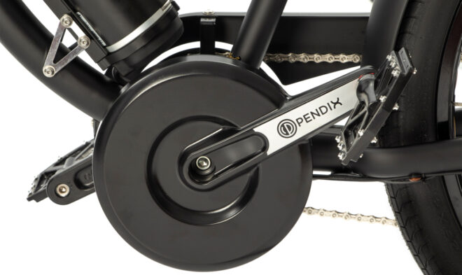 G-Passion e-bike Bocyclo e-Hermitage Design George Noir mat moteur Pendix