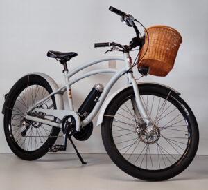 G-Passion e-bike Bocyclo e-Hermitage Design gris clair mat no.3 panier