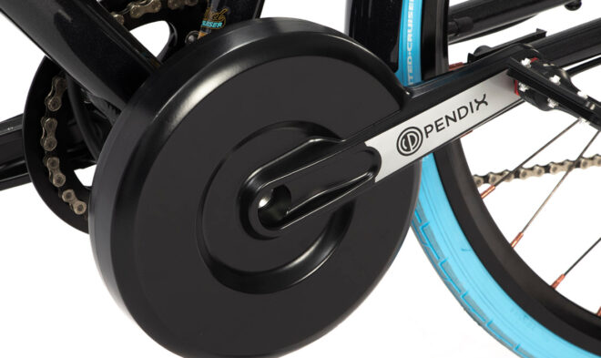 G-Passion e-bike Bocyclo e-Life Design Quartz blauwe banden