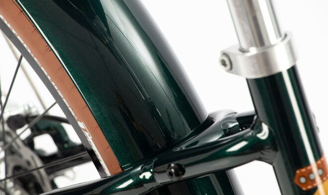 G-Passion E-bike Bocyclo E-Hermitage confort vert impérial garde-boue arrière