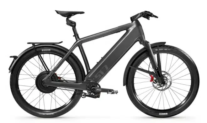 g passion speedpedelec stromer st7 noir pinion abs kinekt fourche suspendue