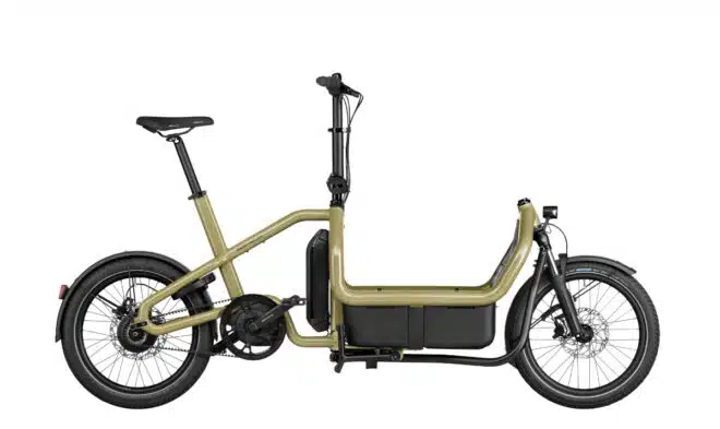 G-Passion à Genval ebike Riese & Müller carrie vario anise