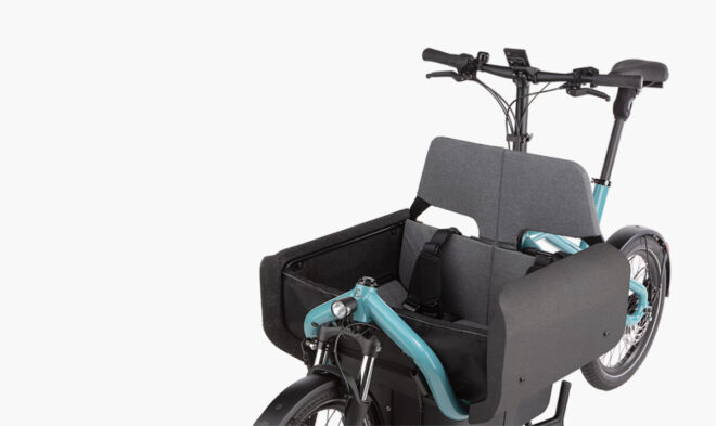 G-Passion in Genval ebike Riese &amp; Müller carrie vario aqua child seat headrest